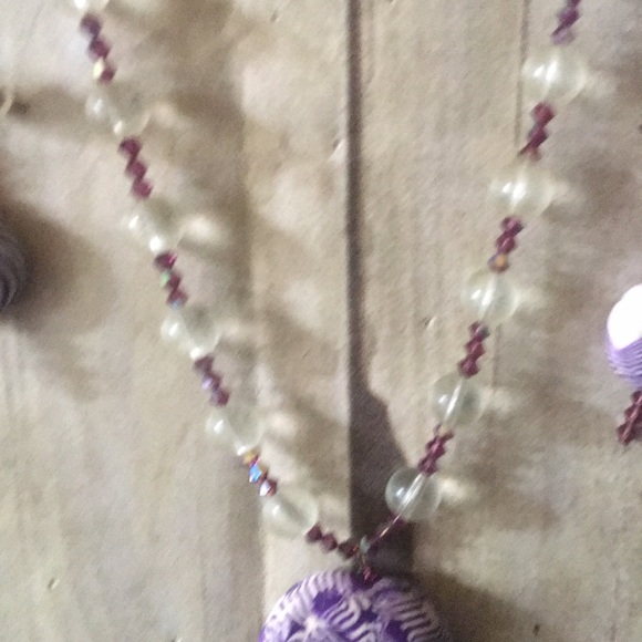 Necklace and earring set handmade - Picture 4 of 4